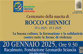 Centenario della nascita di Rocco Chinnici