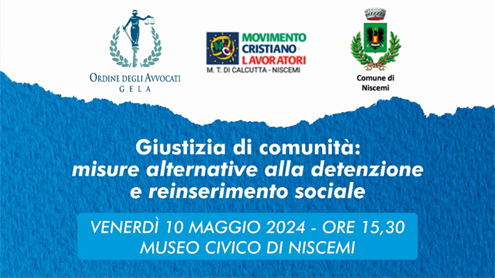 MCL Niscemi: "Giustizia di comunità: Misure alternative alla detenzione"